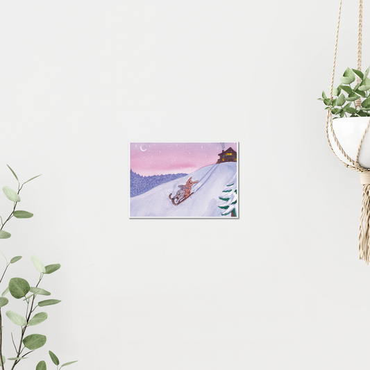 Bunny Sleigh Ride - Print