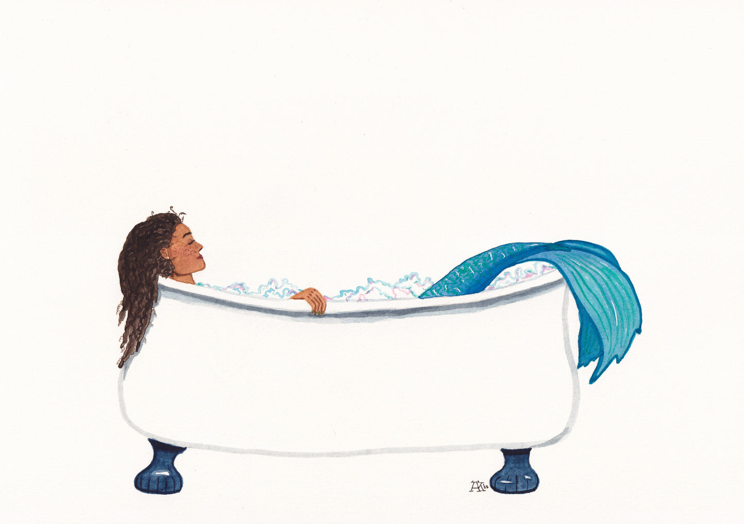 Mermaid "Bathtub" - Print