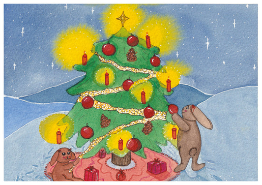 Bunny Christmas - Print